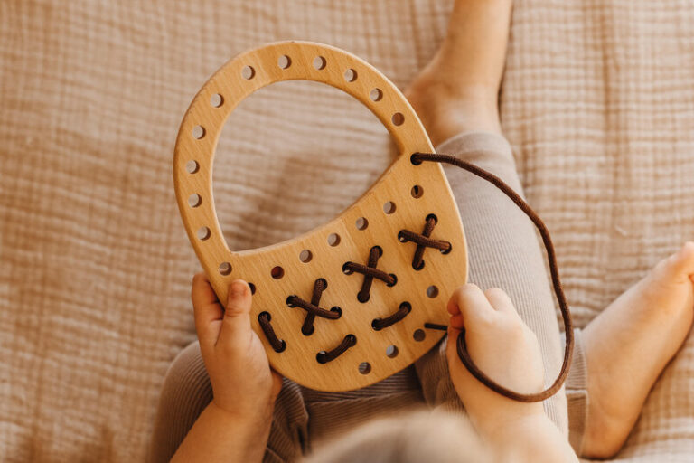 drewniana przeplatanka koszyk Hajo Kids