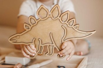 Stegozaur Kolorowanka wysypywanka sensoryczna Dinozaur