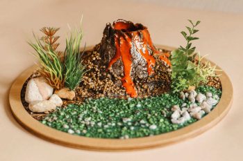 Sensoryczna makieta Wulkan dinozaury