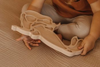 Drewniana wysypywanka syrenka